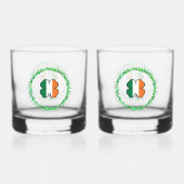 Ierland Klaver Saint Patrick's Day Whisky Glas (Voorkant)