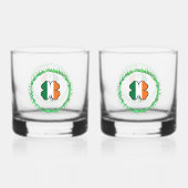 Ierland Klaver Saint Patrick's Day Whisky Glas (Achterkant)