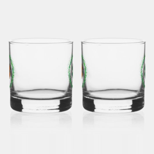 Ierland Klaver Saint Patrick's Day Whisky Glas (Rechts)