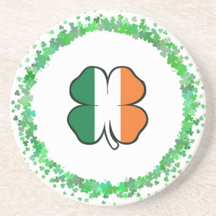 Ierland Klaver Saint Patrick's Day Zandsteen Onderzetter