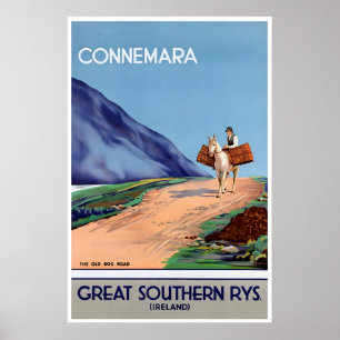 Ierland Kunst Connemara Reisposter Ierse Print