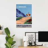 Ierland Kunst Connemara Reisposter Ierse Print (Thuiskantoor)