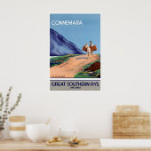 Ierland Kunst Connemara Reisposter Ierse Print (Keuken)