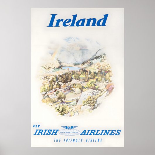 Ierland Kunst Reisposter Ierse Print (Voorkant)