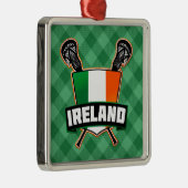 Ierland Lacrosse Irish Metalen Ornament (Rechts)