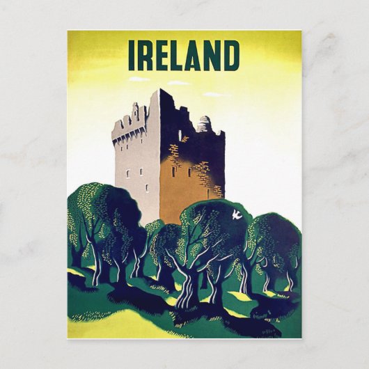 Ierland, land van romance, Blarey castle, vintage Briefkaart (Voorkant)