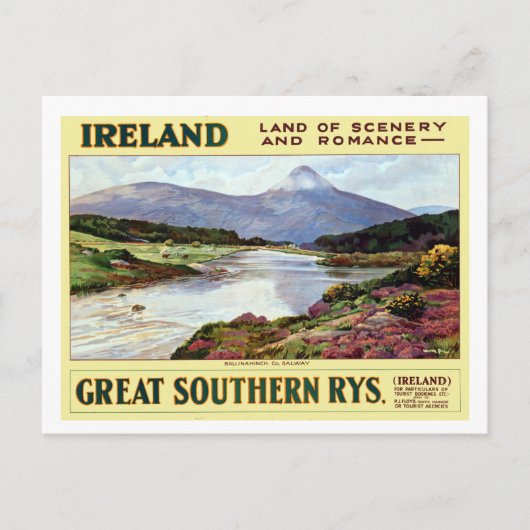  Ierland Land van Schreeuw en Romance Reizen Briefkaart (Voorkant)