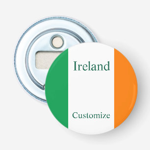 Ierland Land Vlag Thunder_Cove Button Flesopener