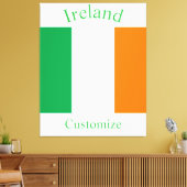 Ierland Land Vlag Thunder_Cove Canvas Afdruk (Insitu (Woonkamer))