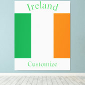 Ierland Land Vlag Thunder_Cove Canvas Afdruk (Insitu (Houten vloer))