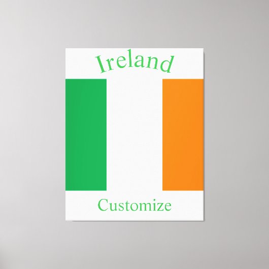 Ierland Land Vlag Thunder_Cove Canvas Afdruk (Voorkant)