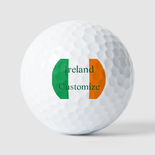 Ierland Land Vlag Thunder_Cove Golfballen (Voorkant)
