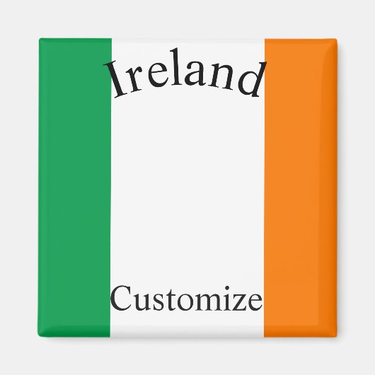 Ierland Land Vlag Thunder_Cove Magneet (Voorkant)