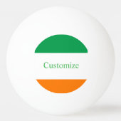 Ierland Land Vlag Thunder_Cove Pingpongbal (Achterkant)
