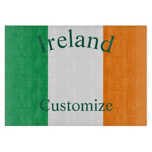 Ierland Land Vlag Thunder_Cove Snijplank (Voorkant)