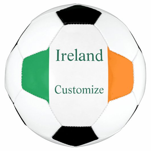 Ierland Land Vlag Thunder_Cove Voetbal (Voorkant)