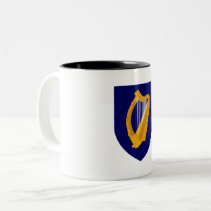 Ierland land wapen wapenschild symbool embleem lie tweekleurige koffiemok