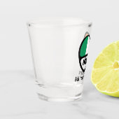 Ierland Landcode Vlag Hart met aangepaste tekst Shot Glas (Links)