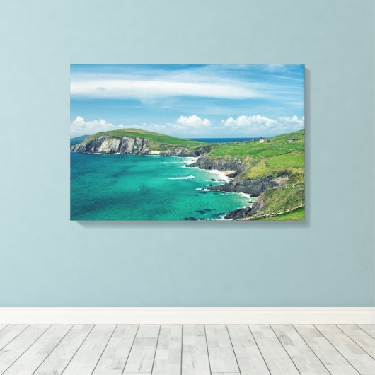 Ierland landschap canvas afdruk (Insitu (Houten vloer))