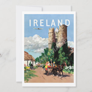 Ierland Lucht Reizen 5x7 Grote Briefkaart