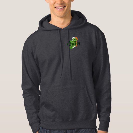 Ierland Map v2 door Kenneth Yoncich Hoodie (Voorkant)