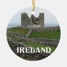 Ierland met foto van Inisheer Keramisch Ornament