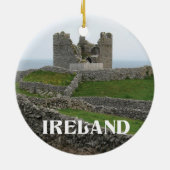 Ierland met foto van Inisheer Keramisch Ornament (Achterkant)