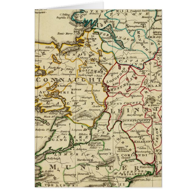 Ierland met vastgestelde grenzen (Voorkant)