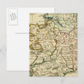 Ierland met vastgestelde grenzen briefkaart (Voorkant / Achterkant)