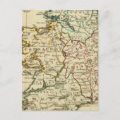 Ierland met vastgestelde grenzen briefkaart (Voorkant)