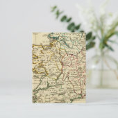 Ierland met vastgestelde grenzen briefkaart (Staand voorkant)