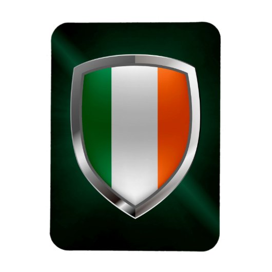 Ierland Metallic Emblem Magneet (Verticaal)