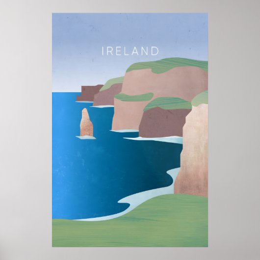 Ierland Minimaal Reisposter Poster (Voorkant)
