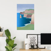Ierland Minimaal Reisposter Poster (Thuiskantoor)