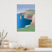 Ierland Minimaal Reisposter Poster (Keuken)