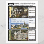Ierland Mock Ticket voor Reizen en Evenementen (Voorkant)