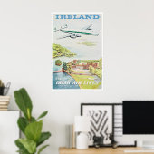 Ierland Muurkunst Reisposter Print (Thuiskantoor)