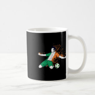 Ierland Nationaal Voetbal - Ierse Vlag Voetbal Lie Koffiemok