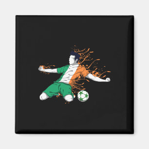 Ierland Nationaal Voetbal - Ierse Vlag Voetbal Lie Magneet