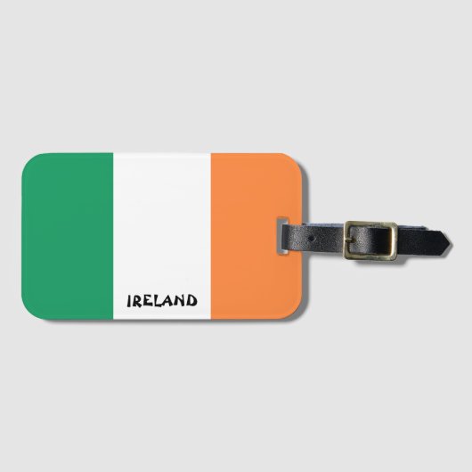 Ierland National Flag Patriotic Bagagelabel (Voorkant (horizontaal))