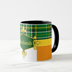 Ierland National Tartan, flag, Customize with name Mok