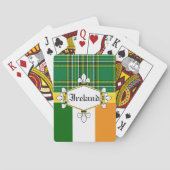 Ierland National Tartan, flag, Customize with name Pokerkaarten (Achterkant)