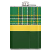 Ierland Nationale Tartan, pas met naam aan Heupfles (Achterkant)