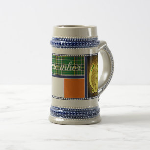 Ierland Nationale tartan/vlag Harp, groene shamroc Bierpul