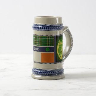 Ierland Nationale tartan/vlag Harp/shamrocks w/naa Bierpul