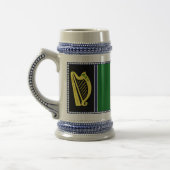 Ierland Nationale vlag, Harp, groene shamrocks Bierpul (Links)