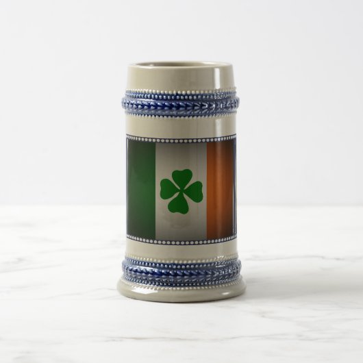 Ierland Nationale vlag, Harp, groene shamrocks Bierpul (Center)