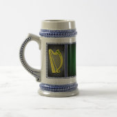 Ierland Nationale vlag, Harp, groene shamrocks Bierpul (Links)