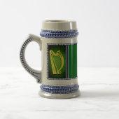 Ierland Nationale vlag, Harp, groene shamrocks Bierpul (Links)