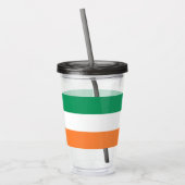 Ierland Nationale Vlag, Ierse standaard, Banner Acryl Drinkbeker (Links)